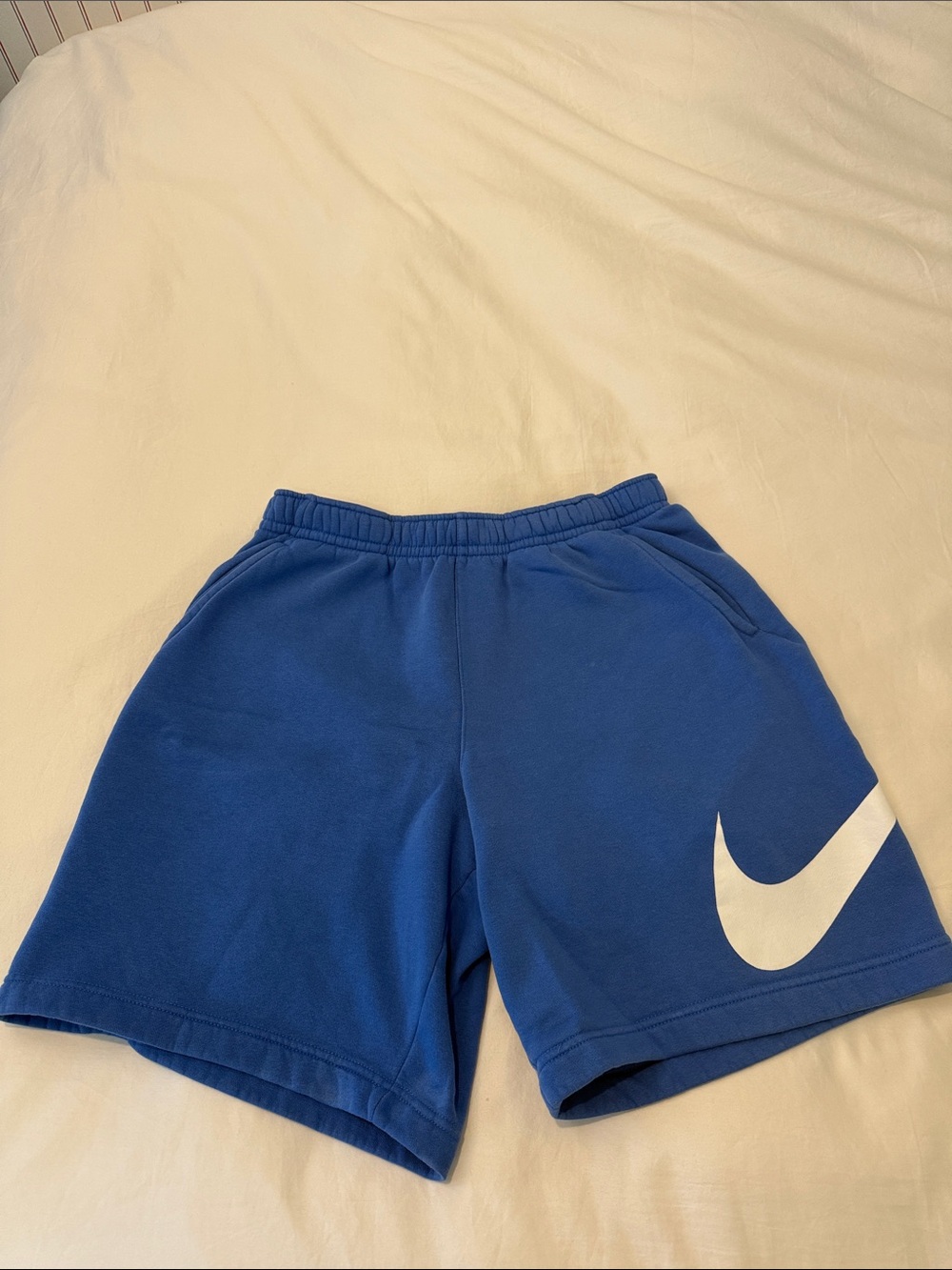 Nike Royal Blue Shorts with White Swoosh
